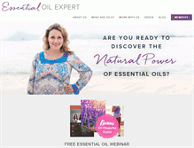Tablet Screenshot of essentialoilexpert.com